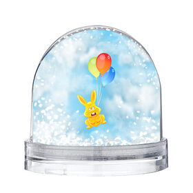 Снежный шар с принтом Харитон на воздушных шариках в Белгороде, Пластик | Изображение внутри шара печатается на глянцевой фотобумаге с двух сторон | воздушные шары | детям | желейный заяц | зайчики | заяц | заяц харитон | звери | кролик | небо | харитошка