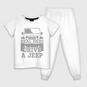Детская пижама хлопок с принтом Джип в Белгороде, 100% хлопок |  брюки и футболка прямого кроя, без карманов, на брюках мягкая резинка на поясе и по низу штанин
 | Тематика изображения на принте: born off road | im jeep | jeep logo | джип | танки грязи не боятся | чем круче джип