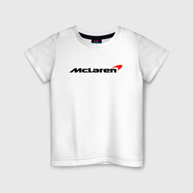Детская футболка хлопок с принтом Формула 1 Макларен в Белгороде, 100% хлопок | круглый вырез горловины, полуприлегающий силуэт, длина до линии бедер | f1 | formula 1 | mclaren | даниэль риккардо | ландо норрис | логотип | макларен | мерседес | ф1 | формула 1