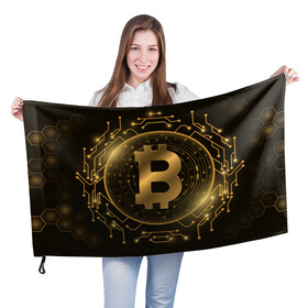 Флаг 3D с принтом ЗОЛОТОЙ БИТКОИН в Белгороде, 100% полиэстер | плотность ткани — 95 г/м2, размер — 67 х 109 см. Принт наносится с одной стороны | bitcoin | blockchain | btc | cardano | crypto | ethereum | polkadot | tether | xrp | бинанс | биткоин | блокчейн | валюта | деньги | криптовалюта | майнер | майнинг | цифровая валюта | цифровое золото | эфир