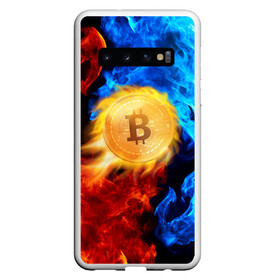 Чехол для Samsung Galaxy S10 с принтом БИТКОИН | BITCOIN FIRE в Белгороде, Силикон | Область печати: задняя сторона чехла, без боковых панелей | bitcoin | blockchain | btc | cardano | crypto | ethereum | polkadot | tether | xrp | бинанс | биткоин | блокчейн | валюта | деньги | криптовалюта | майнер | майнинг | цифровая валюта | цифровое золото | эфир