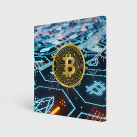 Холст квадратный с принтом БИТКОИН | BITCOIN в Белгороде, 100% ПВХ |  | Тематика изображения на принте: bitcoin | blockchain | btc | cardano | crypto | ethereum | polkadot | tether | xrp | бинанс | биткоин | блокчейн | валюта | деньги | криптовалюта | майнер | майнинг | цифровая валюта | цифровое золото | эфир