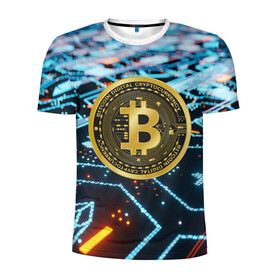 Мужская футболка 3D спортивная с принтом БИТКОИН | BITCOIN в Белгороде, 100% полиэстер с улучшенными характеристиками | приталенный силуэт, круглая горловина, широкие плечи, сужается к линии бедра | bitcoin | blockchain | btc | cardano | crypto | ethereum | polkadot | tether | xrp | бинанс | биткоин | блокчейн | валюта | деньги | криптовалюта | майнер | майнинг | цифровая валюта | цифровое золото | эфир
