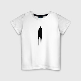 Детская футболка хлопок с принтом Lonely Guy в Белгороде, 100% хлопок | круглый вырез горловины, полуприлегающий силуэт, длина до линии бедер | dead inside | lonely | lonely guy | meme | грусть | дединсайд | депрессия | мем | одиночество | скука | черная фигура
