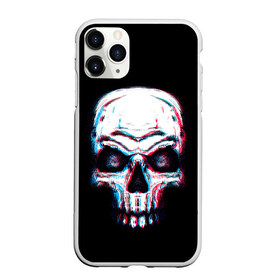 Чехол для iPhone 11 Pro Max матовый с принтом Glitch Skull в Белгороде, Силикон |  | Тематика изображения на принте: art | dead | death | ghost | glitch | neon | skeleton | skull | skulls | арт | глитч | глич | неон | призрак | скелет | череп | черепа