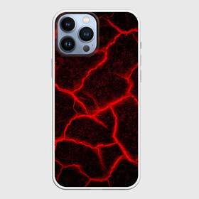 Чехол для iPhone 13 Pro Max с принтом ЛАВА | ЛАВОВЫЕ ТРЕЩИНЫ | LAVA в Белгороде,  |  | burnin | fire | flame | grunge | lava | lawa | гранж | земля | красная | красный | лава | неон | неоновая | огонь | паттерн | пламя | плита | плиты | природа | текстура | текстуры | трещины