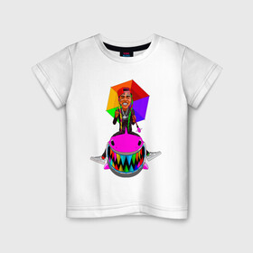 Детская футболка хлопок с принтом Tekashi69 в Белгороде, 100% хлопок | круглый вырез горловины, полуприлегающий силуэт, длина до линии бедер | 6ix9ine | rap | tekashi | акула | реп | текаши