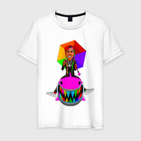 Мужская футболка хлопок с принтом Tekashi69 в Белгороде, 100% хлопок | прямой крой, круглый вырез горловины, длина до линии бедер, слегка спущенное плечо. | 6ix9ine | rap | tekashi | акула | реп | текаши