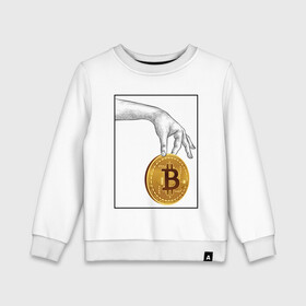 Детский свитшот хлопок с принтом BITCOIN CRYPTOCURRENCE (Z) в Белгороде, 100% хлопок | круглый вырез горловины, эластичные манжеты, пояс и воротник | binance coin | bitcoin | blockchain | btc | cardano | crypto | ethereum | litecoin | polkadot | tether | xrp | биткоин | блокчейн | валюта | деньги | криптовалюта | майнер | майнинг | цифровая валюта | цифровое золото | эфир