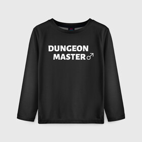 Детский лонгслив 3D с принтом Dungeon Master в Белгороде, 100% полиэстер | длинные рукава, круглый вырез горловины, полуприлегающий силуэт
 | aniki | billy | boss | boy | darkholm | door | dungeon | full | gachimuchi | gym | herrington | jabroni | master | next | of | this | van | what | аники | билли | бой | босс | ван | гачимучи | данжен | даркхолм | дор | жаброни | качалки | мастер | некст |