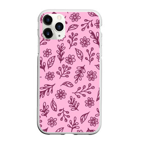 Чехол для iPhone 11 Pro матовый с принтом Hello Spring в Белгороде, Силикон |  | casual | flowers | pink | summer | букет | бутоны | весна | ветки | девушкам | декор | лепестки | лето | листья | нежные | орнамент | поляна | природа | растения | рисунок | розовый узор | ромашки | текстура | узор