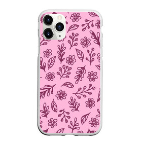 Чехол для iPhone 11 Pro Max матовый с принтом Hello Spring в Белгороде, Силикон |  | casual | flowers | pink | summer | букет | бутоны | весна | ветки | девушкам | декор | лепестки | лето | листья | нежные | орнамент | поляна | природа | растения | рисунок | розовый узор | ромашки | текстура | узор