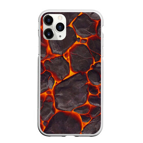 Чехол для iPhone 11 Pro матовый с принтом ЛАВА | LAVA в Белгороде, Силикон |  | burnin | fire | flame | grunge | lava | lawa | гранж | земля | красная | красный | лава | неон | неоновая | огонь | паттерн | пламя | плита | плиты | природа | текстура | текстуры | трещины