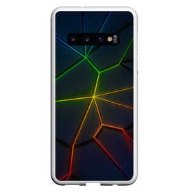 Чехол для Samsung Galaxy S10 с принтом НЕОНОВЫЕ ПЛИТЫ | 3D ПЛИТЫ в Белгороде, Силикон | Область печати: задняя сторона чехла, без боковых панелей | 3d | 3д | abstraction | neon | steel | абстракция | взрыв | неон | неоновые | плиты | разлом | соты | стекло | стеклянный