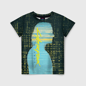 Детская футболка 3D с принтом Cyberpunk 2077 | Джонни в Белгороде, 100% гипоаллергенный полиэфир | прямой крой, круглый вырез горловины, длина до линии бедер, чуть спущенное плечо, ткань немного тянется | cyberpunk | cyberpunk 2077 | johnny silverhand | джонни сильверхенд | киберпанк | киберпанк 2077