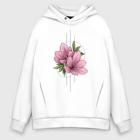 Мужское худи Oversize хлопок с принтом Watercolour flowers в Белгороде, френч-терри — 70% хлопок, 30% полиэстер. Мягкий теплый начес внутри —100% хлопок | боковые карманы, эластичные манжеты и нижняя кромка, капюшон на магнитной кнопке | 8 марта | girl | woman | бабушка | весна | девушкам | девушке | девушки | женский | листья | мама | март | подарок | тренд | цветочки | цветы