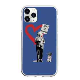 Чехол для iPhone 11 Pro матовый с принтом Любовь это ответ | Banksy в Белгороде, Силикон |  | art | banksy | street art | арт | бэнкси | граффити | со смыслом | сосмыслом | стритарт