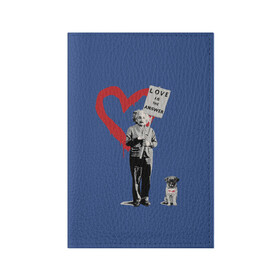 Обложка для паспорта матовая кожа с принтом Любовь это ответ | Banksy в Белгороде, натуральная матовая кожа | размер 19,3 х 13,7 см; прозрачные пластиковые крепления | art | banksy | street art | арт | бэнкси | граффити | со смыслом | сосмыслом | стритарт