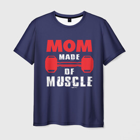 Мужская футболка 3D с принтом Наращивание мышц в Белгороде, 100% полиэфир | прямой крой, круглый вырез горловины, длина до линии бедер | conquer | гиря и мышцы | идеальный пресс | идеальный рельеф | кусок мяса | мышцы | наращивание мышц