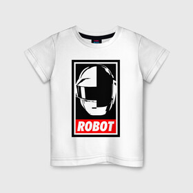 Детская футболка хлопок с принтом Daft Punk в Белгороде, 100% хлопок | круглый вырез горловины, полуприлегающий силуэт, длина до линии бедер | cyberpunk | daft | daftpunk | electronic | get | guy | guy manuel | human | lucky | music | punk | robot | rock | thomas | дафт | дафтпанк | киберпанк | музыка | ню диско | панк | робот | рок | техно | томас | электро | электроник рок