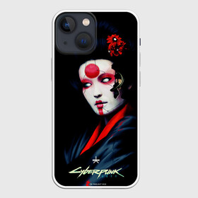 Чехол для iPhone 13 mini с принтом Cyberpunk 2077 самурай в Белгороде,  |  | cuberpunk 2077 | ви | джонни сильверхенд | киану ривз | мелиса | рок н рол | самурай