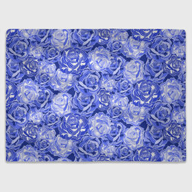 Плед 3D с принтом Голубые и синие розы в Белгороде, 100% полиэстер | закругленные углы, все края обработаны. Ткань не мнется и не растягивается | Тематика изображения на принте: blue | flora | floral | flower | flowers | romantic | rose | roses | violet | букет роз | букет цветов | бутон | бутоны | день женщин | для девушек | для женщин | женский день | праздник | роза | романтика | садовая роза | флора