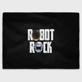 Плед 3D с принтом Robot Rock в Белгороде, 100% полиэстер | закругленные углы, все края обработаны. Ткань не мнется и не растягивается | cyberpunk | daft | daftpunk | electronic | get | guy | guy manuel | human | lucky | music | punk | robot | rock | thomas | дафт | дафтпанк | киберпанк | музыка | ню диско | панк | робот | рок | техно | томас | электро | электроник рок