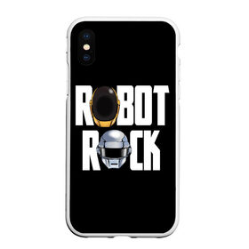 Чехол для iPhone XS Max матовый с принтом Robot Rock в Белгороде, Силикон | Область печати: задняя сторона чехла, без боковых панелей | cyberpunk | daft | daftpunk | electronic | get | guy | guy manuel | human | lucky | music | punk | robot | rock | thomas | дафт | дафтпанк | киберпанк | музыка | ню диско | панк | робот | рок | техно | томас | электро | электроник рок
