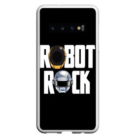 Чехол для Samsung Galaxy S10 с принтом Robot Rock в Белгороде, Силикон | Область печати: задняя сторона чехла, без боковых панелей | cyberpunk | daft | daftpunk | electronic | get | guy | guy manuel | human | lucky | music | punk | robot | rock | thomas | дафт | дафтпанк | киберпанк | музыка | ню диско | панк | робот | рок | техно | томас | электро | электроник рок