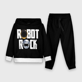 Детский костюм 3D (с толстовкой) с принтом Robot Rock в Белгороде,  |  | cyberpunk | daft | daftpunk | electronic | get | guy | guy manuel | human | lucky | music | punk | robot | rock | thomas | дафт | дафтпанк | киберпанк | музыка | ню диско | панк | робот | рок | техно | томас | электро | электроник рок