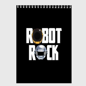 Скетчбук с принтом Robot Rock в Белгороде, 100% бумага
 | 48 листов, плотность листов — 100 г/м2, плотность картонной обложки — 250 г/м2. Листы скреплены сверху удобной пружинной спиралью | cyberpunk | daft | daftpunk | electronic | get | guy | guy manuel | human | lucky | music | punk | robot | rock | thomas | дафт | дафтпанк | киберпанк | музыка | ню диско | панк | робот | рок | техно | томас | электро | электроник рок