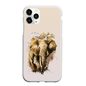 Чехол для iPhone 11 Pro матовый с принтом акварельный слон брызги в Белгороде, Силикон |  | акварель | акварельный | арт | бивни | брызги | животное | зверь | краска | природа | разводы | рисунок | хобот