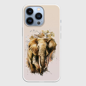 Чехол для iPhone 13 Pro с принтом акварельный слон брызги в Белгороде,  |  | Тематика изображения на принте: акварель | акварельный | арт | бивни | брызги | животное | зверь | краска | природа | разводы | рисунок | хобот