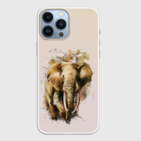 Чехол для iPhone 13 Pro Max с принтом акварельный слон брызги в Белгороде,  |  | Тематика изображения на принте: акварель | акварельный | арт | бивни | брызги | животное | зверь | краска | природа | разводы | рисунок | хобот