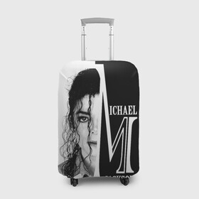 Чехол для чемодана 3D с принтом Майкл Джексон в Белгороде, 86% полиэфир, 14% спандекс | двустороннее нанесение принта, прорези для ручек и колес | бог танца | красивый звук | милый и очаровательный | самый популярный певец в мире