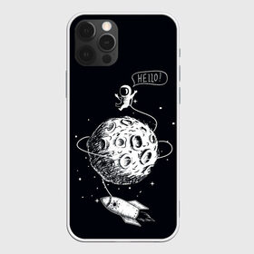 Чехол для iPhone 12 Pro Max с принтом Hello | Космонавт в Белгороде, Силикон |  | alien | earth | galaxy | hello | mars | moon | nasa | satellite | space | star | абстракция | вселенная | звезда | земля | инопланетянин | космонавт | космос | луна | марс | наса | нло | паттерн | планета | привет | пришельцы | солнце