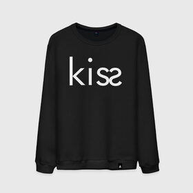 Мужской свитшот хлопок с принтом KISS | ПОЦЕЛУЙ в Белгороде, 100% хлопок |  | creative | kiss | love | lovers | me | minimalism | креатив | креативная | любовь | минимал | минимализм | надпись | поцелуи | текст | целовать