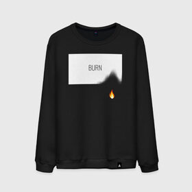 Мужской свитшот хлопок с принтом BURN в Белгороде, 100% хлопок |  | burn | creative | fire | flame | minimalism | горение | гореть | жечь | креатив | креативная | минимал | минимализм | надпись | огонь | пламя | текст