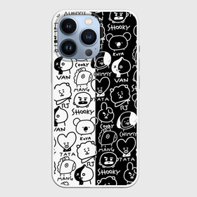 Чехол для iPhone 13 Pro с принтом BTS | BT21 в Белгороде,  |  | army | bangtan boys | bt21 | bts | bts stickers | chimmy | cooky | k pop | koya | mang | monster | rap monster | rapmon | rj | rm | shooky | tata | van | бтс | ви | джей хоуп | джонгук | кейпоп | реп монстр | стикеры bts | сюга | чимин | чин