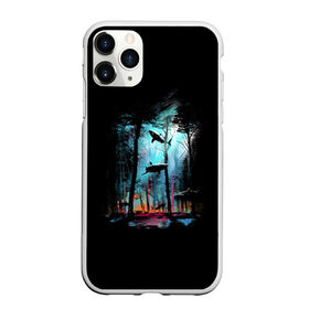 Чехол для iPhone 11 Pro матовый с принтом Shark forest в Белгороде, Силикон |  | bottom | colors | dusk | ecosystem | forest | paints | predator | predators | shark | sharks | tree | trees | акула | акулы | дерево | деревья | дно | краски | лес | сумерки | хищник | хищники | экосистема