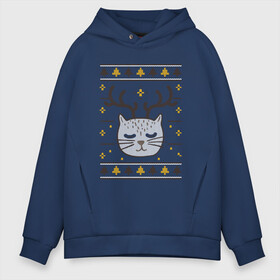 Мужское худи Oversize хлопок с принтом Рождественский свитер с котом в Белгороде, френч-терри — 70% хлопок, 30% полиэстер. Мягкий теплый начес внутри —100% хлопок | боковые карманы, эластичные манжеты и нижняя кромка, капюшон на магнитной кнопке | Тематика изображения на принте: food | mandarins | mem | meme | new year | sweater | ugly | в слюнявчике | еда | жрать | жрац | кот | котяра | кушац | кушот | мем | мем с котом | мемы | неси | новый год | оливье | прикол | рождество | свитер | слюнявчик