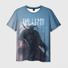 Мужская футболка 3D с принтом Valheim в Белгороде, 100% полиэфир | прямой крой, круглый вырез горловины, длина до линии бедер | drakkar | valhalla | valheim | viking | vikings | валхэйм | вальгала | вальхала | вальхейм | викинг | викинги | драккар