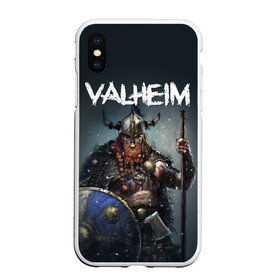 Чехол для iPhone XS Max матовый с принтом Valheim в Белгороде, Силикон | Область печати: задняя сторона чехла, без боковых панелей | drakkar | valhalla | valheim | viking | vikings | валхэйм | вальгала | вальхала | вальхейм | викинг | викинги | драккар