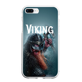 Чехол для iPhone 7Plus/8 Plus матовый с принтом Viking в Белгороде, Силикон | Область печати: задняя сторона чехла, без боковых панелей | Тематика изображения на принте: drakkar | valhalla | valheim | viking | vikings | валхэйм | вальгала | вальхала | вальхейм | викинг | викинги | драккар