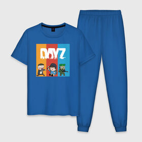 Мужская пижама хлопок с принтом DayZ | ДэйЗи в Белгороде, 100% хлопок | брюки и футболка прямого кроя, без карманов, на брюках мягкая резинка на поясе и по низу штанин
 | Тематика изображения на принте: day z | dayz | zombie | дэй зи | дэй зэд | дэйзи | зомби