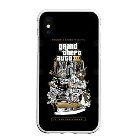 Чехол для iPhone XS Max матовый с принтом Grand Theft Auto III в Белгороде, Силикон | Область печати: задняя сторона чехла, без боковых панелей | 4 | 5 | five | games | grand theft auto | gta | gta v | los santos | online | rockstar | san andreas | великое авто воровство | гта | гташка | игры | логотип | лос сантос | майкл | мафия | ограбление | онлайн | пеф | рокстар | самп | сан андреас 