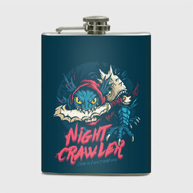 Фляга с принтом Night Crawler | Dota 2 в Белгороде, металлический корпус | емкость 0,22 л, размер 125 х 94 мм. Виниловая наклейка запечатывается полностью | dota | dota2 | game | games | moba | slark | дитка | дота | дота2 | дотка | игра | игры | моба | сларк