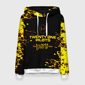 Женская толстовка 3D с принтом TWENTY ONE PILOTS TOP. в Белгороде, 100% полиэстер  | двухслойный капюшон со шнурком для регулировки, мягкие манжеты на рукавах и по низу толстовки, спереди карман-кенгуру с мягким внутренним слоем. | 21 pilots | blurryface | fbr | fueled by ramen | fueledbyramen | heathens | heavydirtysoul | josh dun | music | music video | official | stressed out | top | tp | trench | twenty one pilots | twentyonepilots | tyler joseph 