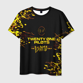 Мужская футболка 3D с принтом TWENTY ONE PILOTS TOP. в Белгороде, 100% полиэфир | прямой крой, круглый вырез горловины, длина до линии бедер | 21 pilots | blurryface | fbr | fueled by ramen | fueledbyramen | heathens | heavydirtysoul | josh dun | music | music video | official | stressed out | top | tp | trench | twenty one pilots | twentyonepilots | tyler joseph 