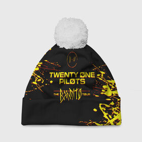 Шапка 3D c помпоном с принтом TWENTY ONE PILOTS TOP. в Белгороде, 100% полиэстер | универсальный размер, печать по всей поверхности изделия | 21 pilots | blurryface | fbr | fueled by ramen | fueledbyramen | heathens | heavydirtysoul | josh dun | music | music video | official | stressed out | top | tp | trench | twenty one pilots | twentyonepilots | tyler joseph 